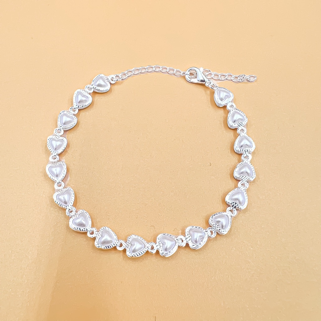 Pulseira coracao Folheado A Prata 925 Durabilidade 3 meses em Oferta na Shopee