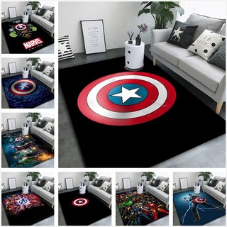 Tapete De Proteção Marvel Super Herói Personalizável Capitão América Para Quarto , Estudo , Cabeceira-Absorvente E Antiderrapante z