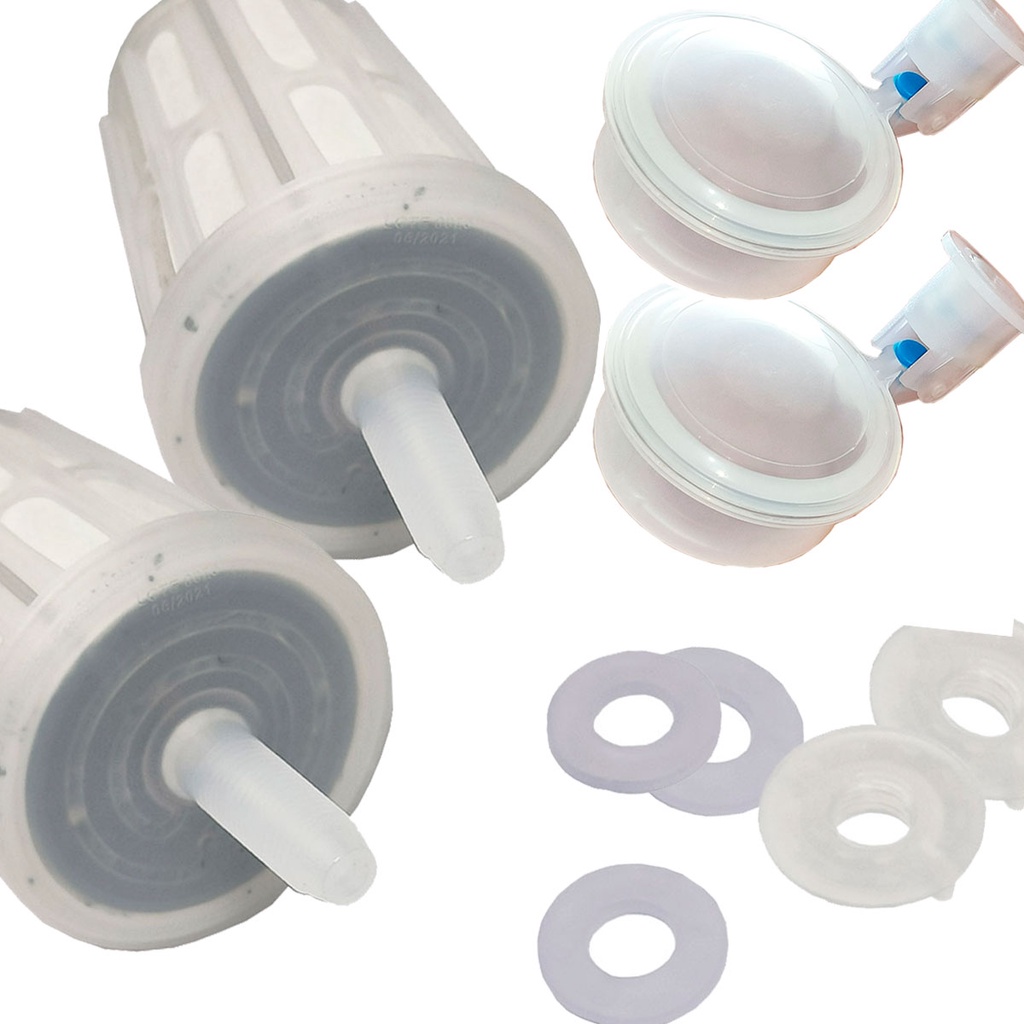 Kit 2 Vela Refil Filtro Talha de Barro Gravidade Carvão Ativado e Boia Dosadora