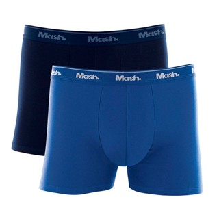 Kit com 2 Cuecas Boxer Cotton Plaus Size Mash