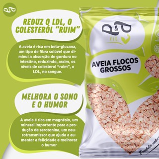 Aveia Flocos Grossos 1Kg - P&P