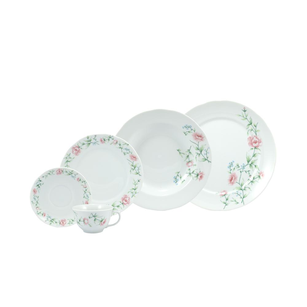 Jogo de Jantar 20 Peças Chá Café Tereza Porcelana Schmidt