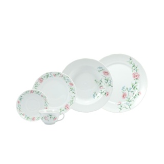 Jogo de Jantar 20 Peças Chá Café Tereza Porcelana Schmidt em Oferta na Shopee