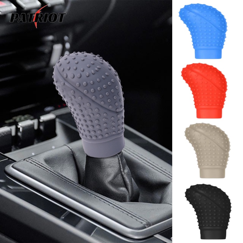Manga De Punho Macia Antiderrapante/Universal Carro Tampa Do Manual/Da Engrenagem Acessórios Interiores/Protetor Freio De Mão Em Silicone