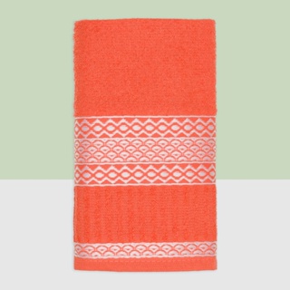 Toalha de Rosto Isabela - Kihertex Laranja em Oferta na Shopee