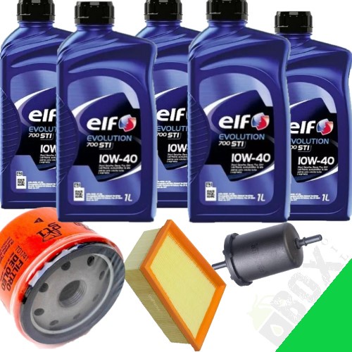 KIT TROCA DE ÓLEO 10W40 ELF + FILTROS (DUSTER 1.6 2012 > 2021)