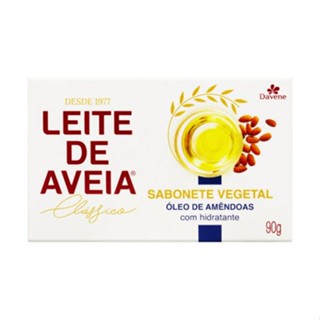 Sabonete em Barra Vegetal Óleo de Amêndoas Davene Leite de Aveia Clássico 90g