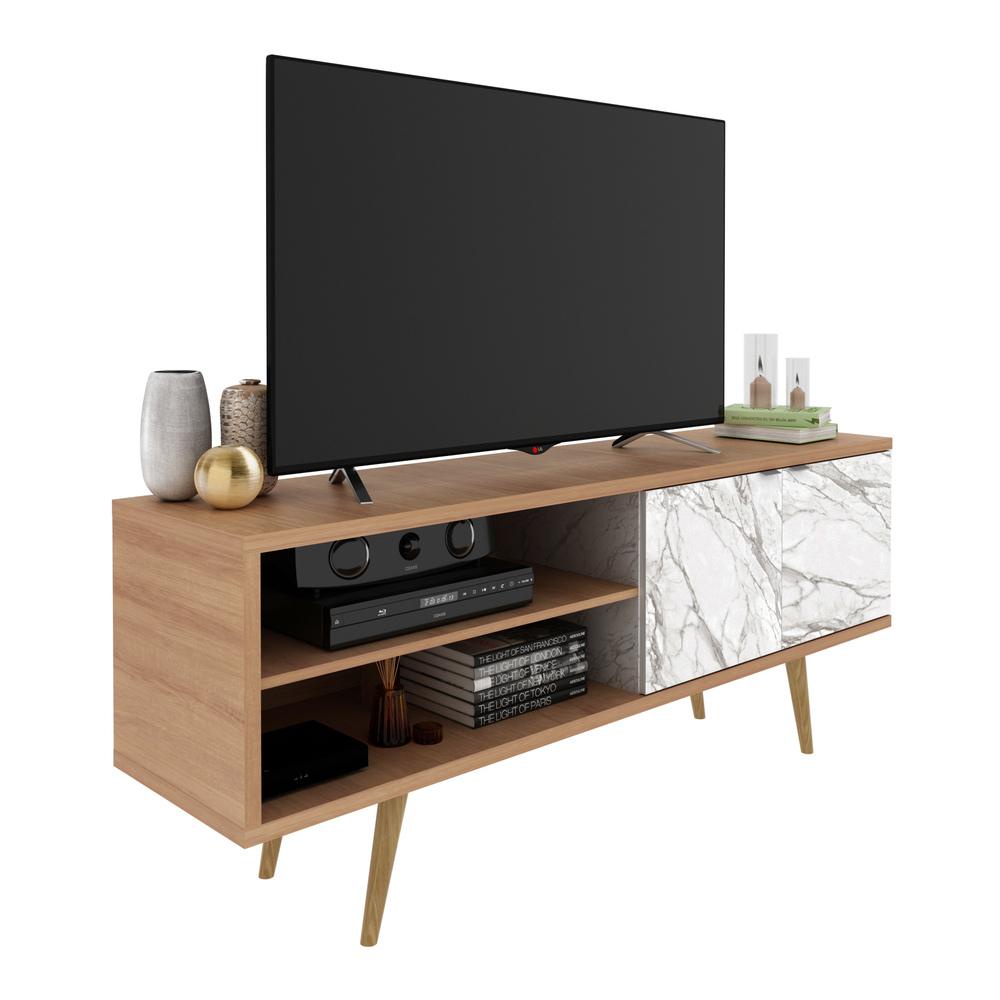 Rack TV 55" Retrô com 2 Portas Multimóveis CR45204