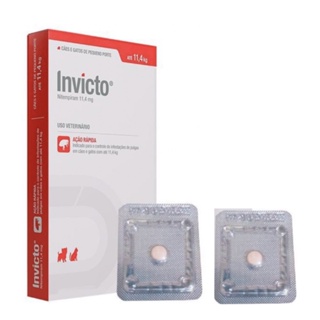 02 Comprimidos de Antipulgas Invicto 11,4mg em Oferta na Shopee