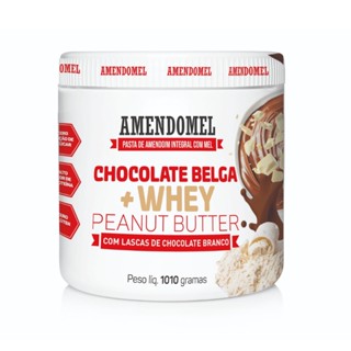 Amendomel Choc.Belga+Whey c Choc. Branco 1kg