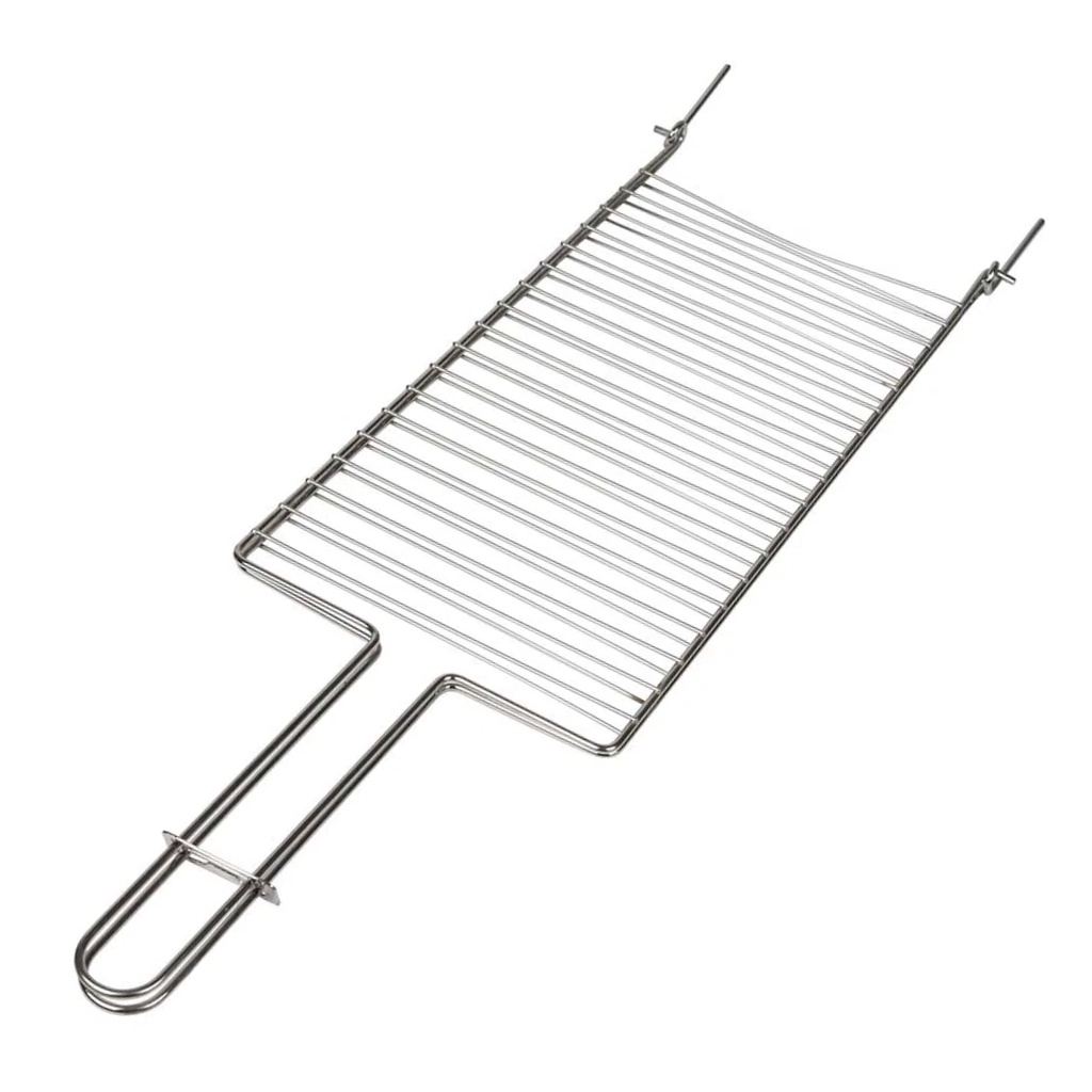 Grelha Dupla Para Churrasqueira 72,5cm Peixe Churrasco Assar Carne Parrilla 02 Mor