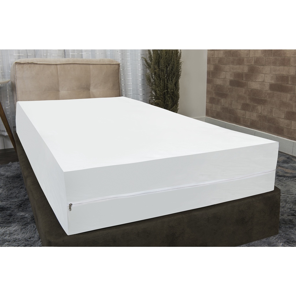 Capa Colchão Casal Fama Impermeável Zíper 1,90 X1,40 X30 Cm em Oferta na Shopee