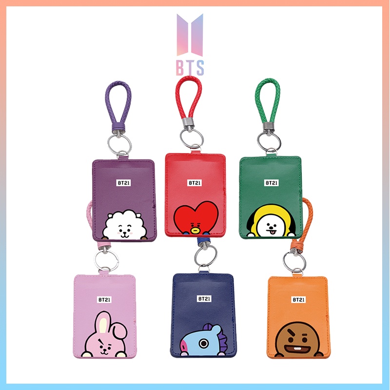 Porta-Cartões De Identificação Portátil BTS Ônibus BT21