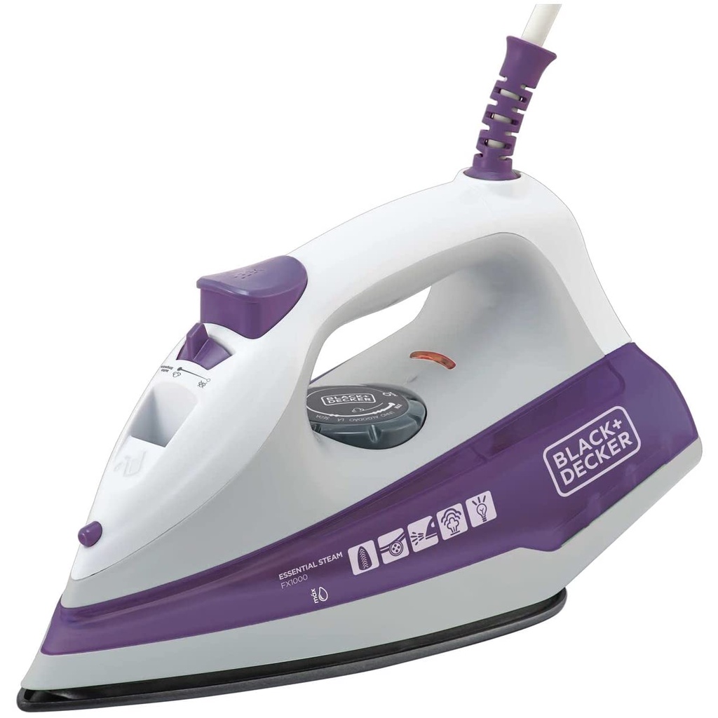 Ferro a Vapor C/ Base Antiaderente FX1000-BR - Black and Decker
