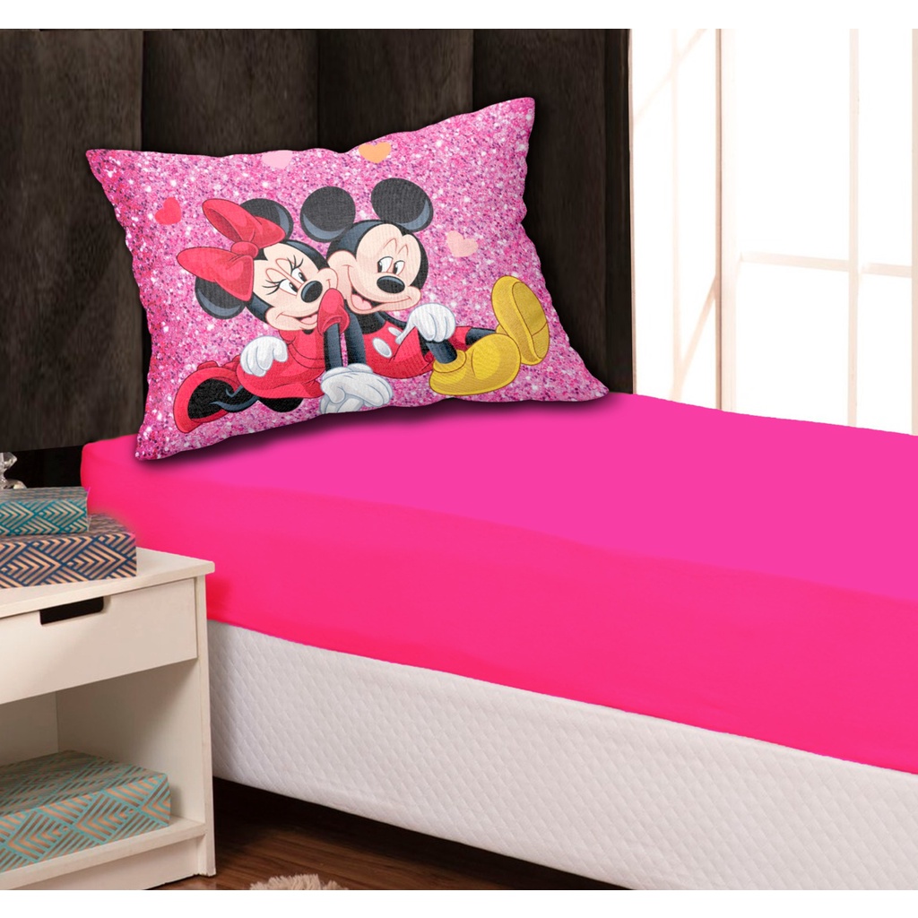 Jogo De Lençol estampa infantil menino e menina Solteiro 2 Peças.
