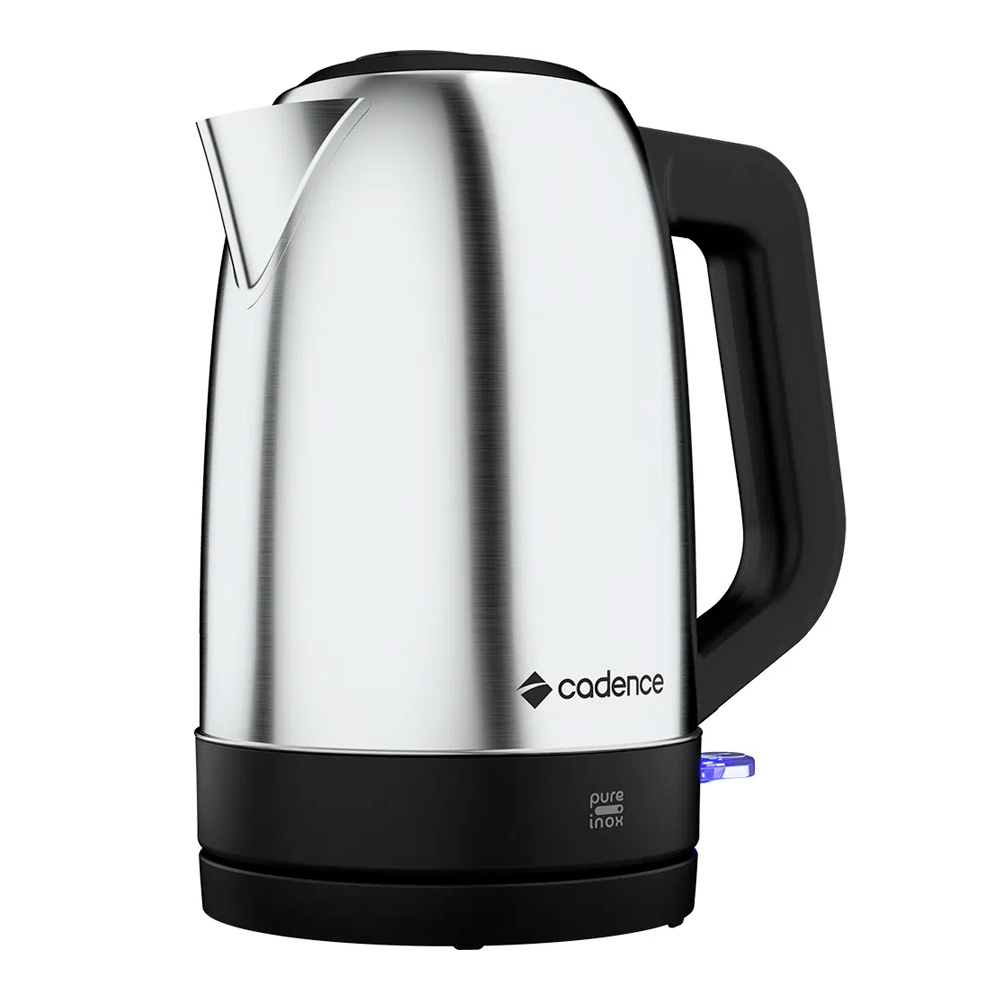 Chaleira Elétrica Cadence Pure Inox CEL810 1,7 Litros Anti Dry Luz Indicadora Base Antiderrapante