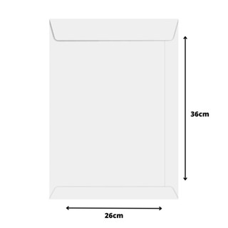 10 Envelopes Branco 260x360mm OF36 Scryt