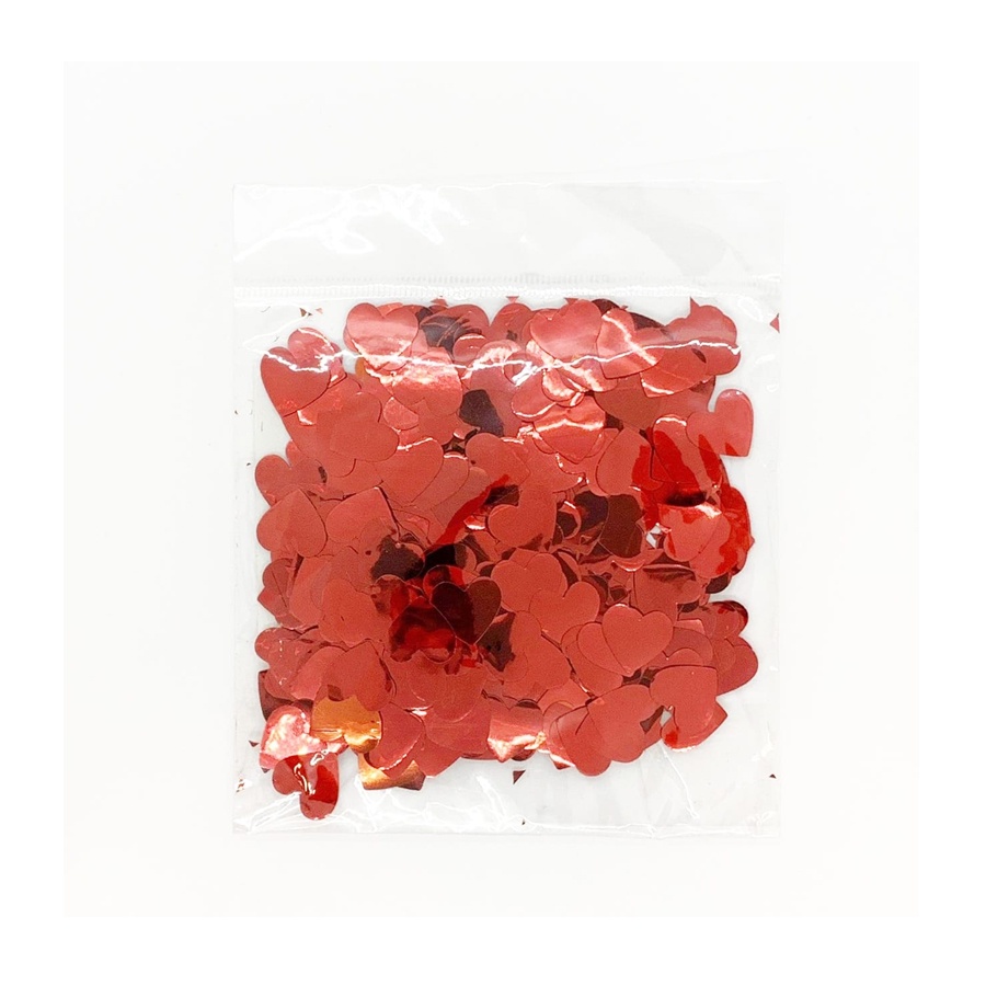 Enfeite Decorativo Coração Vermelho - 1 Unidade - ArtLille - Rizzo Distribuidora
