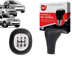 Manopla de Câmbio Ford Ka 1996 Até 2000 Fiesta 1996 Até 2007 Courier 1996 Até 2013 Com Resina