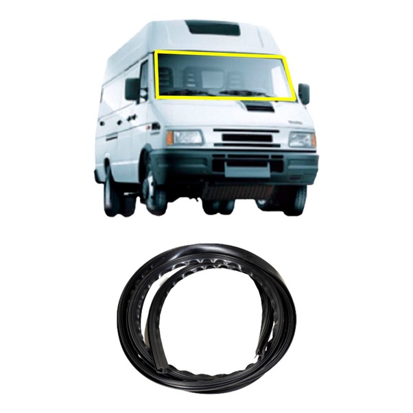 Borracha Parabrisa Vidro Dianteiro Iveco Daily 1997 A 2007