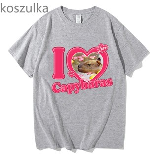 Camiseta Básica I Love Capybaras Capivaras