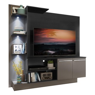 Estante TV 55" c/ 3 Leds e 2 portas Dallas Multimóveis V3399 em Oferta na Shopee