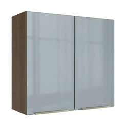 Armário Aéreo 70 cm 2 Portas Rustic/Cinza Lux Madesa
