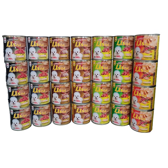06 UNID - Alimento Completo / Ração Úmida / Patê para Cães - LISPET - 280G em Oferta na Shopee