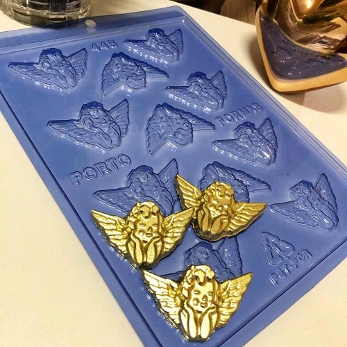 Forma De Acetato Confeitaria Anjo Anjinho Aplique Batizado