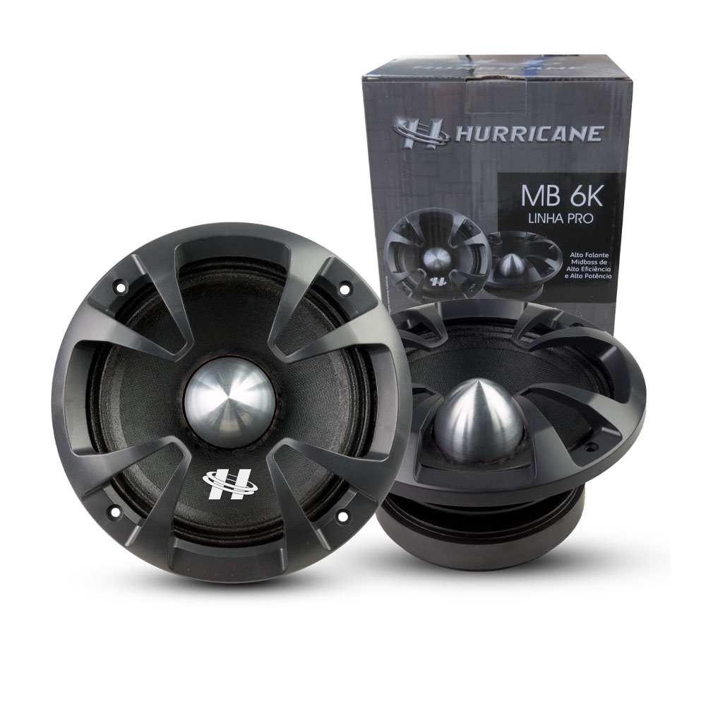 Par Alto Falante MidBass Hurricane Pro MB 6K 700W 4 OHMS