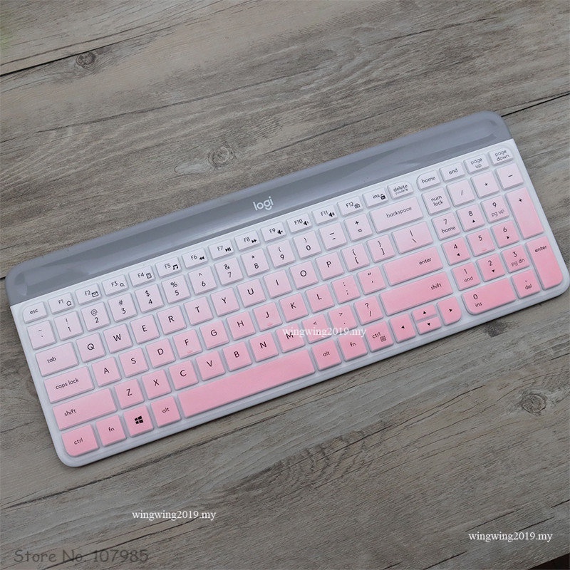 Teclado Sem Fio De Silicone Lavável À Prova De Poeira De Mesa Protetor De Pele Para Logitech MK470 K580