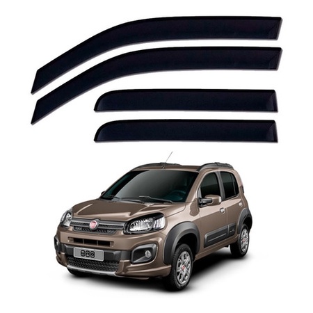 Calha Defletor De Chuva Fiat Uno Vivace E Way · foto 2