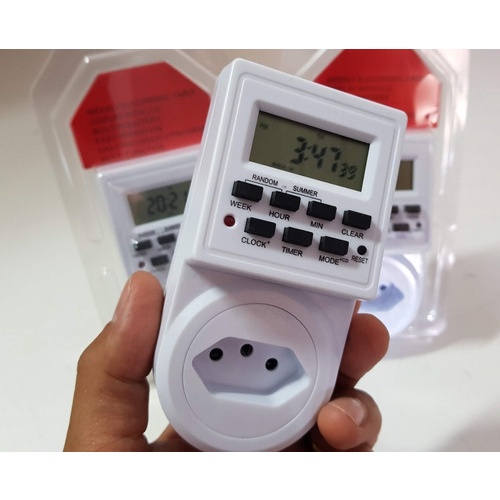 Timer Digital E Temporizador Para Tomada Energia Bivolt liga e desliga Aparelhos
