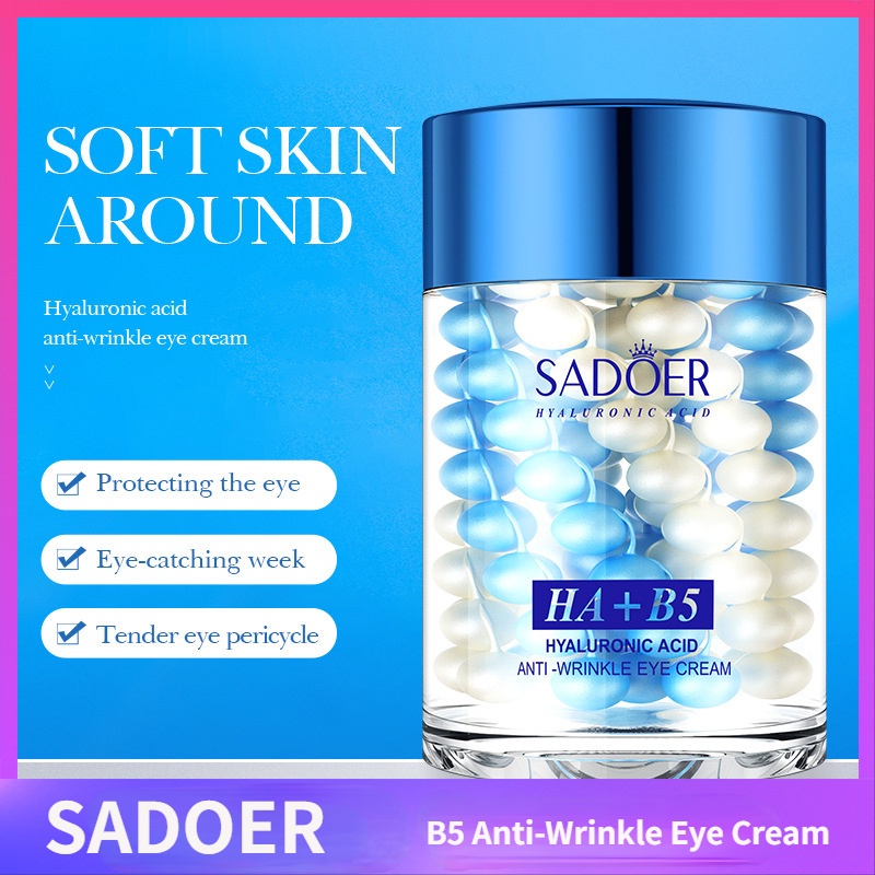 SADOER Ácido Hialurônico B5 Creme Anti-Rugas Para Os Olhos Ilumina As Linhas Oculares E Remove Olheiras