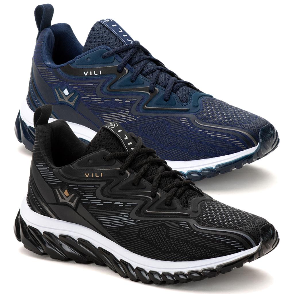 Kit 2 Tênis Masculino Vili Olimp Esportivo Academia em Oferta na Shopee