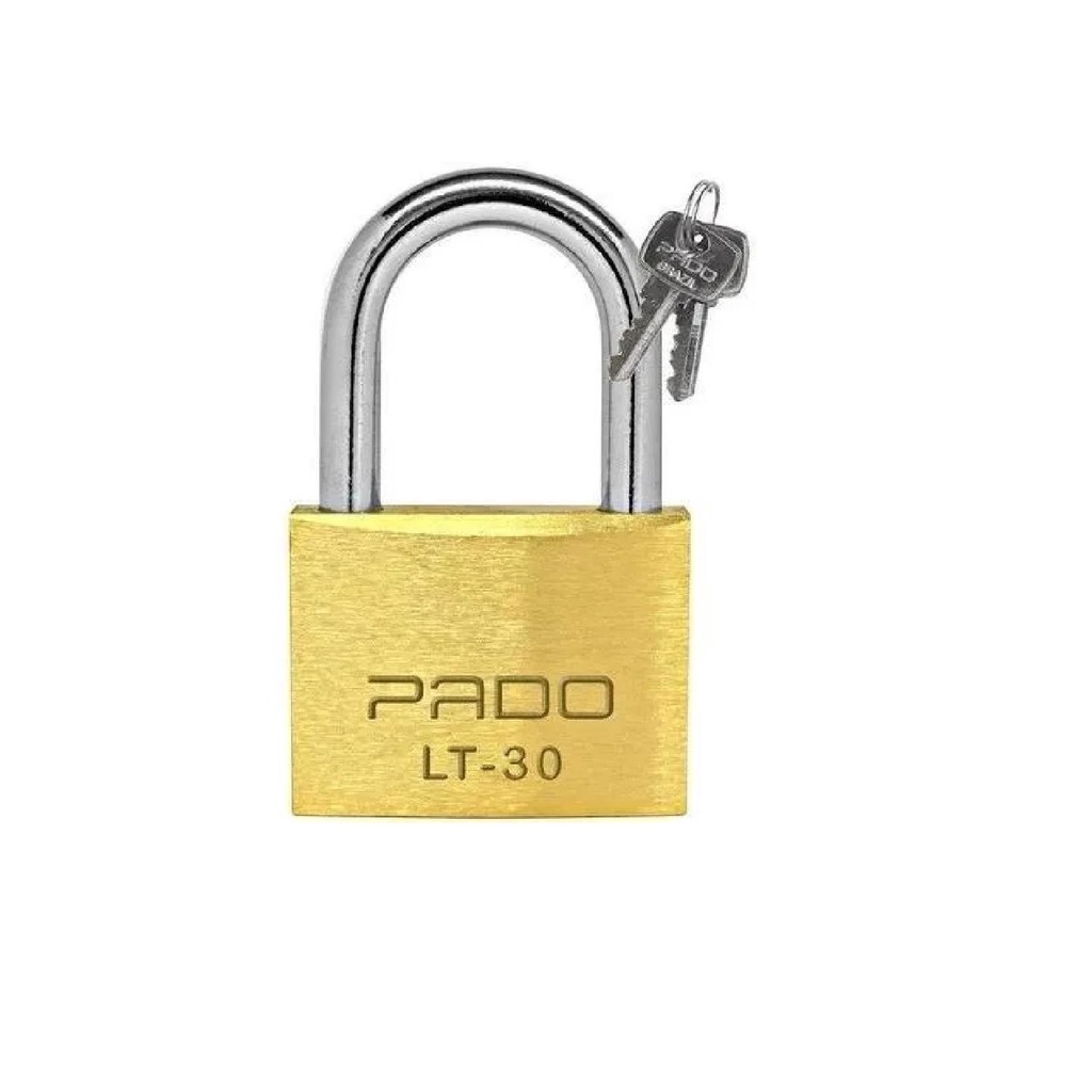 Cadeado Pado Pequeno Armário Mala Corrente Latão 30mm