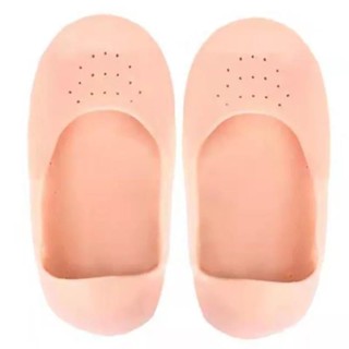 Meia Silicone Hidratante Pé Calcanhar Antiderrapante Aumento pes Protetor Silicone