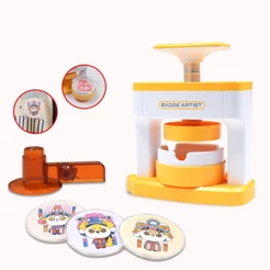 Máquina Infantil de Fazer Bottons DIY – Crie Bottons Personalizados com Facilidade e Criatividade para Presentes