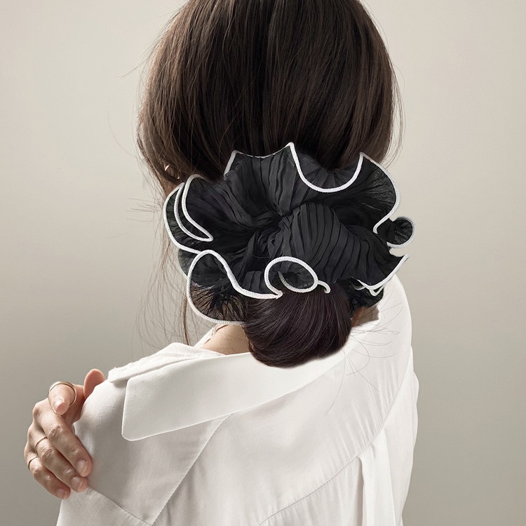 Coreano Francês Grandes Laços De Cabelo Mulheres Scrunchies Corda Anel Acessórios