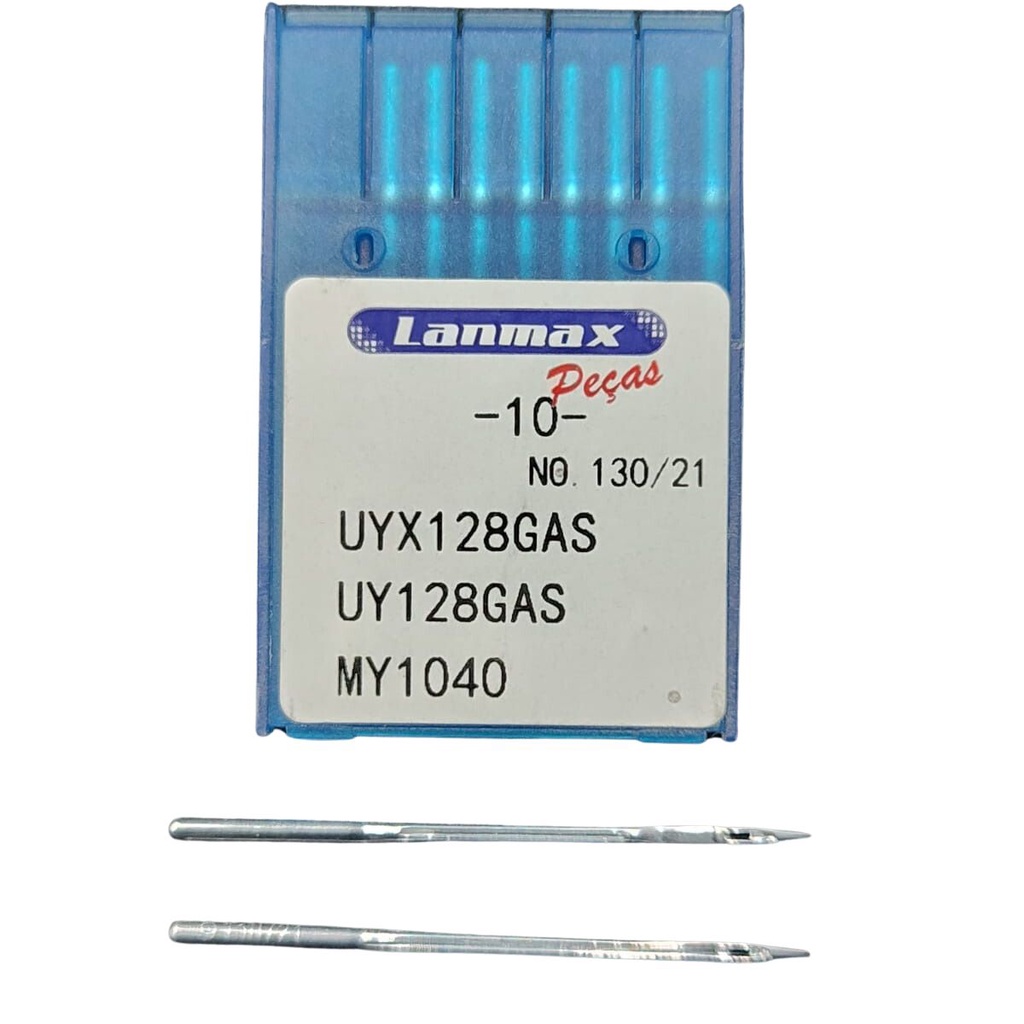 Agulha UYX128 para Máquina Galoneira, Fechadeira Plana, Braço, Cós - PCT C/ 10 - Numero 21