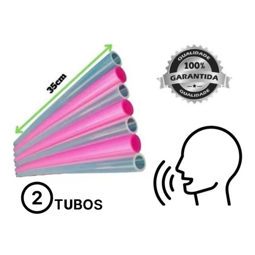 Kit 2 Tubo Ressonância Lax Vox Exercício Vocal Silicone 35cm em Oferta na Shopee