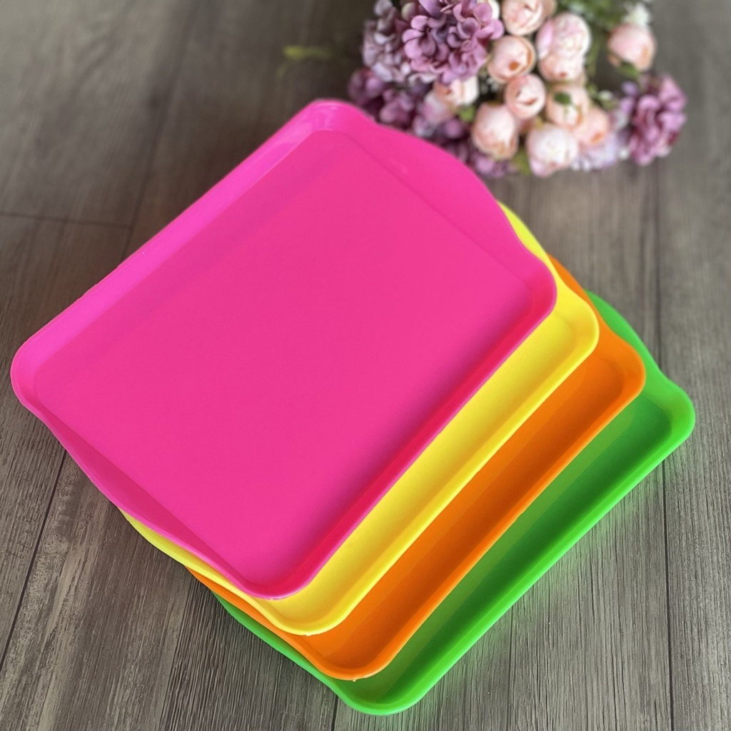 Mini bandeja para decoração de festa 20x13cm em Oferta na Shopee