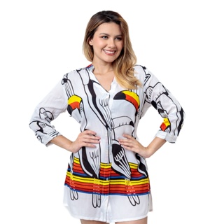 Blusa Feminina Saida de Praia Indiana Bata Boho Hippie Casual em Oferta na Shopee