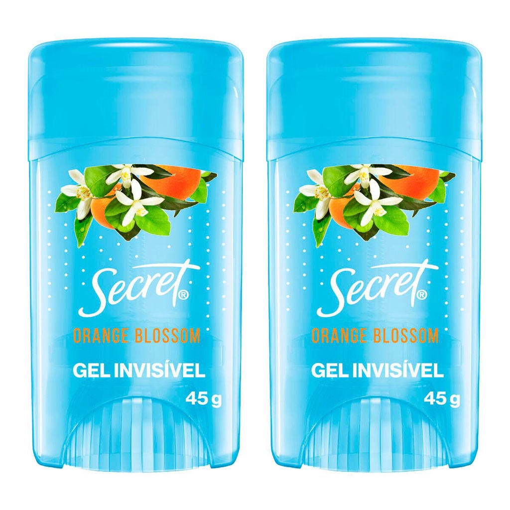 Kit 2 Desodorantes em Gel Secret Orange Blossom 45g em Oferta na Shopee
