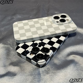 🔹Capa de telefone 14pro 8pmax all-pack tabuleiro de xadrez maçã/11 Fillin brilhante face rígida iPhone137 Capa anti-queda 12 2YJL
