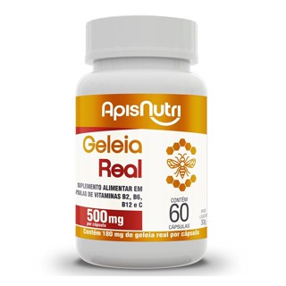 Geleia Real 500mg 60 cápsulas Apisnutri - SV