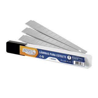Lâmina para estilete estreito com 10 unidade LM0901 BRW