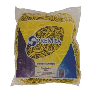 Elástico látex NR 18 Amarelo pacote com 500g Premier
