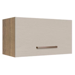 Armário de Cozinha Aéreo 60 cm 1 Porta Basculante Rustic/Crema Agata Madesa
