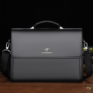 Bolsa De Mão Masculina Empresarial Pasta De Grande Capacidade horizontal Documento De Couro zc236 em Oferta na Shopee